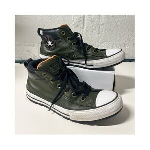 Converse Chuck Taylor All Star Street Lugged Mid Leather Green Men’s Sz 9 Unisex